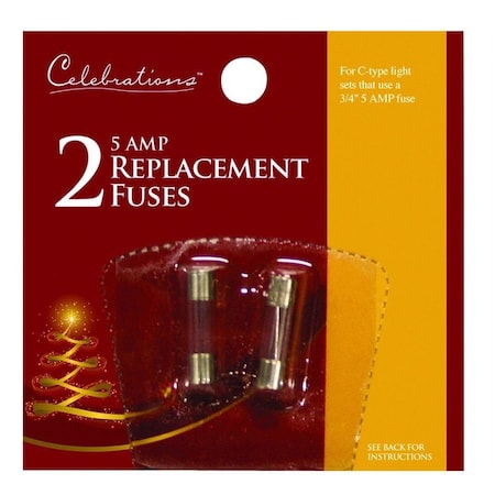 Celebrations Celebrations Red Christmas Replacement Fuses 2 pc 1015-71